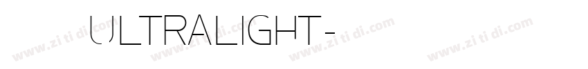苹方 简Ultralight字体转换